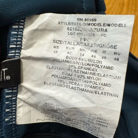 Miraclesuit Azura One-Piece Women's Size 12 One Piece Swimsuit Bathing Suit - Picture 10 of 13